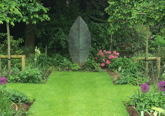 Sculpture in the garden, Godalming, Surrey